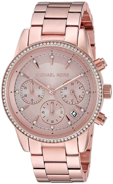 montre femme or michael kors|michael kors diamond watch women's.